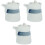 3Pcs White Ceramic Soy Sauce Dispenser Set for Kitchen Liquid Storage 4