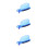 3Pcs Multi-Functional Blue Hairdressing Clips for Styling and Coloring 10