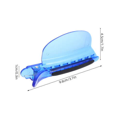 3Pcs Multi-Functional Blue Hairdressing Clips for Styling and Coloring 1