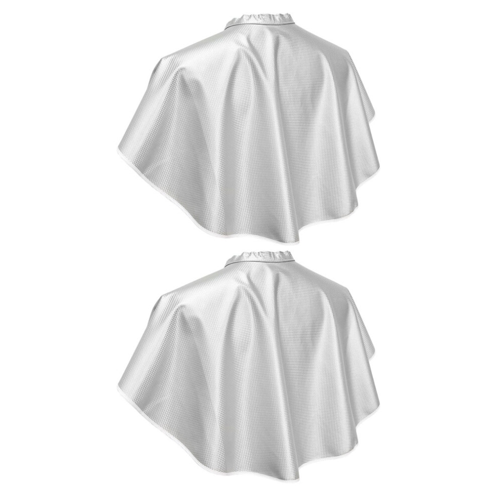 Inoomp White 3Pcs Waterproof Hairdresser Capes Large Coverage Salon Aprons