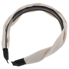 3Pcs White Wide Headbands Fabric Hair Accessories for Women and Girls