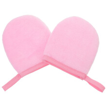 6Pcs Pink Reusable Plush Mitt for Self Tanning & Lotion Apply