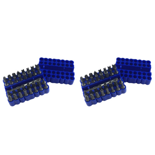 66Pièces Embouts Star Hex Bleus Pour Visseuse Sans Fil Avec Support 1