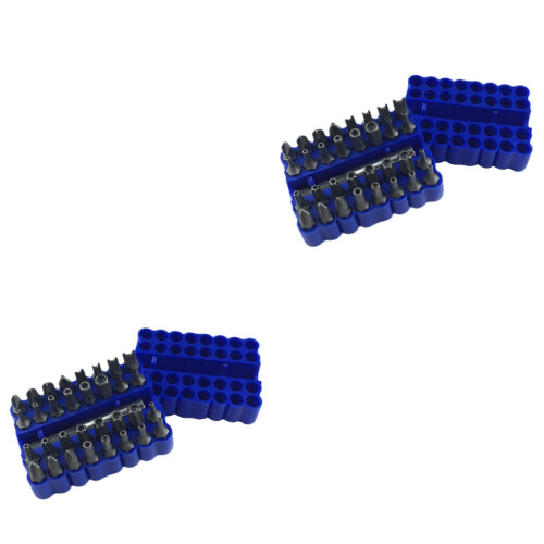 66Pièces Embouts Star Hex Bleus Pour Visseuse Sans Fil Avec Support 2