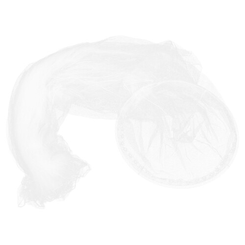 5Pcs Spacious White Bed Canopy Polyester for Home and Camping 2