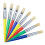 4Pcs Paint Brush Set for Kids with Flat and Round Tips Assorted Colors 1