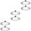 6Pcs Silver Stainless Steel Kitchen Pot Lids Universal Covers 7