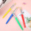 4Pcs Paint Brush Set for Kids with Flat and Round Tips Assorted Colors 3