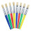 4Pcs Paint Brush Set for Kids with Flat and Round Tips Assorted Colors 10