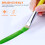 4Pcs Paint Brush Set for Kids with Flat and Round Tips Assorted Colors 6