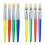 4Pcs Paint Brush Set for Kids with Flat and Round Tips Assorted Colors 9