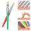 4Pcs Paint Brush Set for Kids with Flat and Round Tips Assorted Colors 8