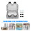 1Set Lightweight ABS Outlet Waterproof for Kitchen Bathroom 7