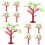 50 Pcs Mini Tree Scenery Fake Trees For Diy Sand Model 2