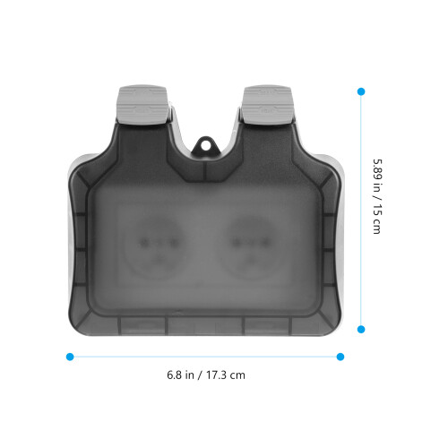 1Set Lightweight ABS Outlet Waterproof for Kitchen Bathroom 1