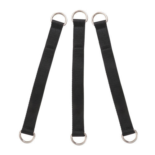 6Pcs Pulling Assist Bands Black Nylon Gym Training Hanging Straps