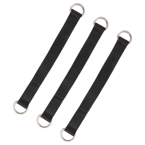 6Pcs Pulling Assist Bands Black Nylon Gym Training Hanging Straps 2
