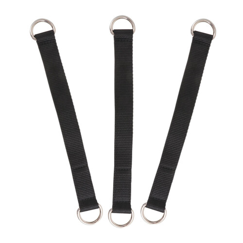 6Pcs Pulling Assist Bands Black Nylon Gym Training Hanging Straps 1