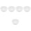 5Pcs Stackable White Steamer Basket Insert for Vegetable Steaming 6