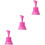 3Pcs Drainage Cleaner Rose Red Basin Plunger for Kitchen Sink Use 5