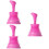 3Pcs Drainage Cleaner Rose Red Basin Plunger for Kitchen Sink Use 7