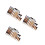 3Pcs Assorted Color Concealer Makeup Palette with Bamboo Nylon Brushes 9