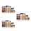 3Pcs Assorted Color Concealer Makeup Palette with Bamboo Nylon Brushes 7