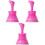 3Pcs Drainage Cleaner Rose Red Basin Plunger for Kitchen Sink Use 3