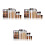 3Pcs Assorted Color Concealer Makeup Palette with Bamboo Nylon Brushes 8