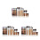 3Pcs Assorted Color Concealer Makeup Palette with Bamboo Nylon Brushes 6