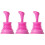 3Pcs Drainage Cleaner Rose Red Basin Plunger for Kitchen Sink Use 4