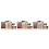 3Pcs Assorted Color Concealer Makeup Palette with Bamboo Nylon Brushes 10