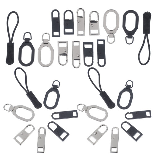 128 Pcs Zipper Set Detachable Handbag