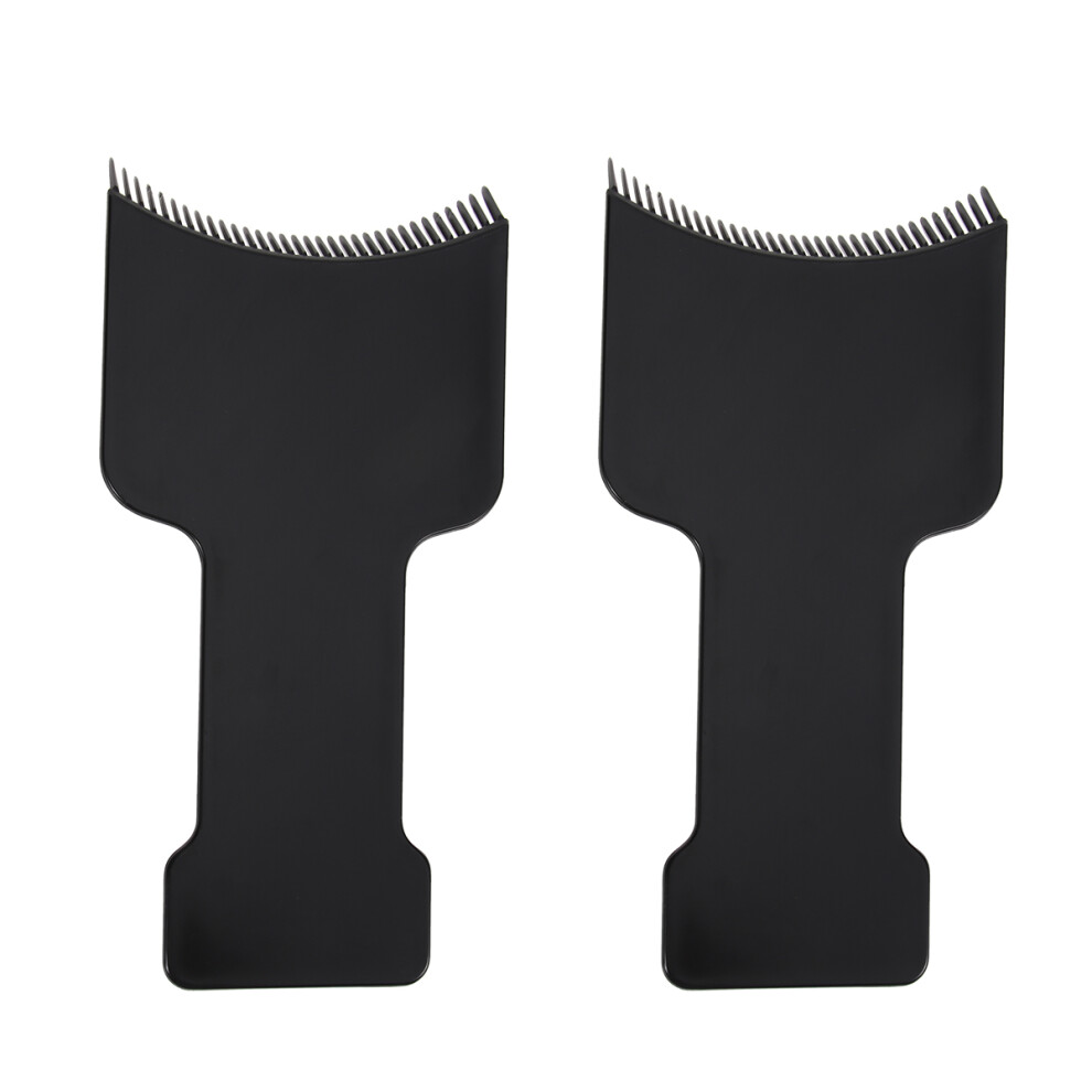 Solustre Black 4Pcs Hair Coloring Kit Hairdressing Tint Comb For Easy Hair Dye