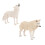 6Pcs White Educational Toy Model Durable PVC for Kids 11