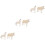 6Pcs White Educational Toy Model Durable PVC for Kids 5