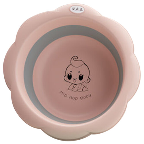 3Pcs Pink Folding Wash Basins Large Capacity Durable