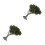 2Pcs High Simulation Miniature Olive Green Trees for Sand Table Decor 3