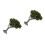 2Pcs High Simulation Miniature Olive Green Trees for Sand Table Decor 7