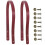 6Pcs Dark Red Handbag Strap Thick Belt for Tote Replacement 1
