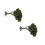 2Pcs High Simulation Miniature Olive Green Trees for Sand Table Decor 8