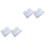 4Pièces Étui PVC Transparent A5 Protège Bouton Pression 3