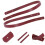 6Pcs Dark Red Handbag Strap Thick Belt for Tote Replacement 9