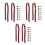 6Pcs Dark Red Handbag Strap Thick Belt for Tote Replacement 5