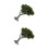 2Pcs High Simulation Miniature Olive Green Trees for Sand Table Decor 6