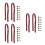 6Pcs Dark Red Handbag Strap Thick Belt for Tote Replacement 7