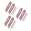 6Pcs Dark Red Handbag Strap Thick Belt for Tote Replacement 4