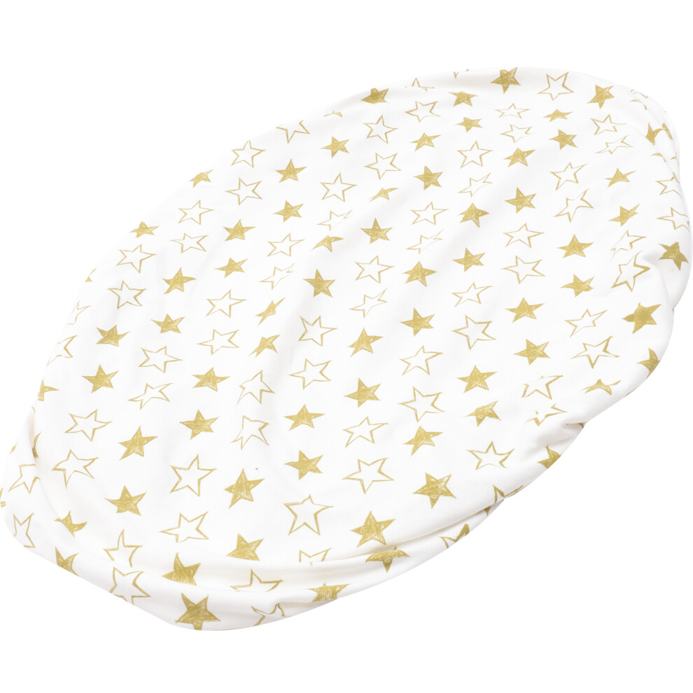 Ohphcall Golden Cotton Crib Sheets Baby Bassinet Sheet Skin-Friendly Use