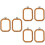 6 Pcs Cross Stitch Circle Three-Dimensional Embroidery 6