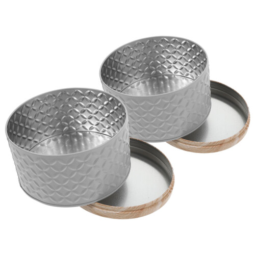 8 Pcs Cookie Tins With Lids: Decorative Metal Storage Containers 2